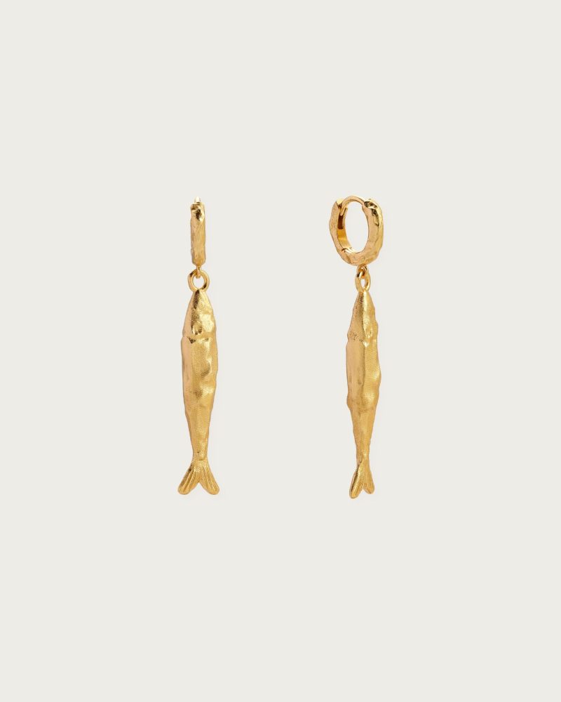 Silver Anchovy Earrings - 图片 5