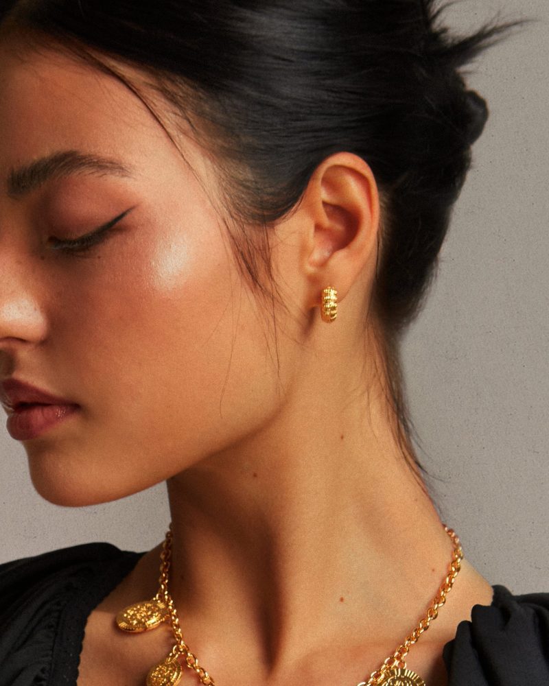 The Canopy Mini Thick Hoop Earrings - 图片 2
