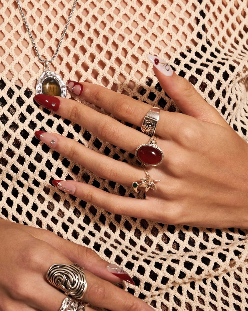 Mystique Silver Ring with Natural Carnelian Stone - Diana Avel x En Route - 图片 2