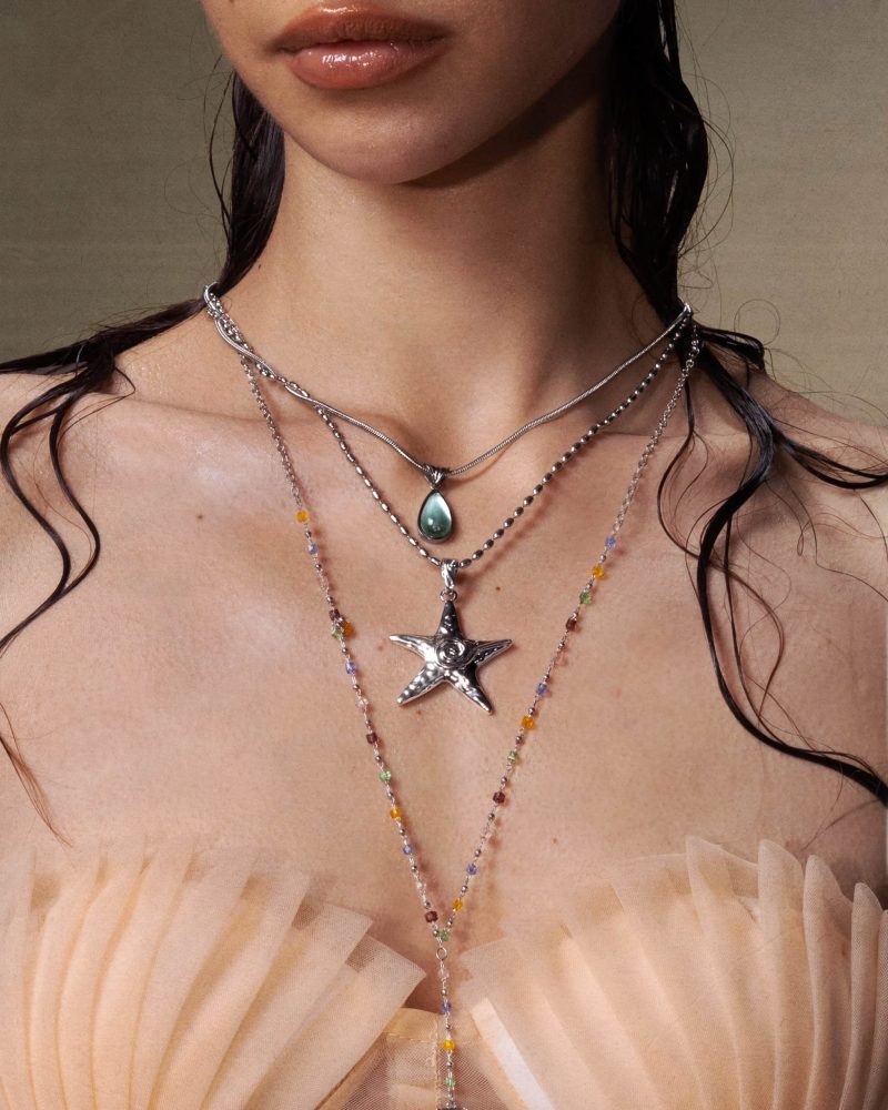 Silver Starfish Necklace - 图片 2