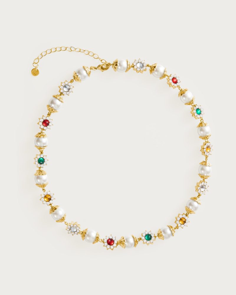 Daisy Pearl Necklace - 图片 5