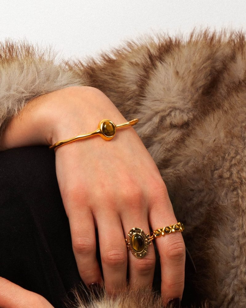 Tiger's Eye Aurora Bangle - 图片 4