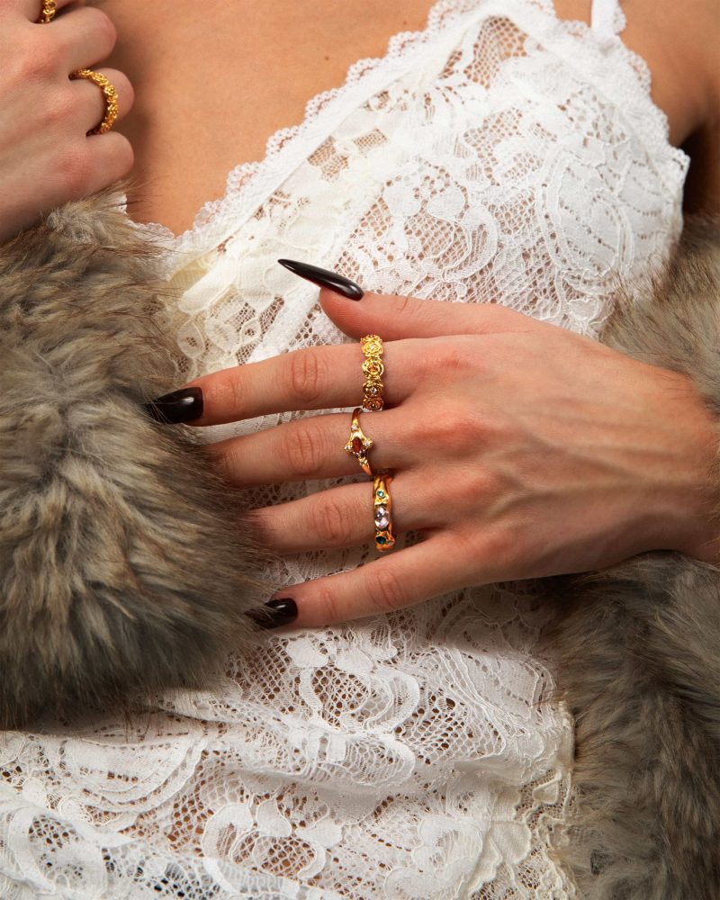 Juliet Garnet Ring - 图片 2