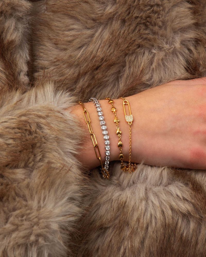 Classic Tennis Bracelet | Gold & Silver Plated with CZ Stones - 图片 2