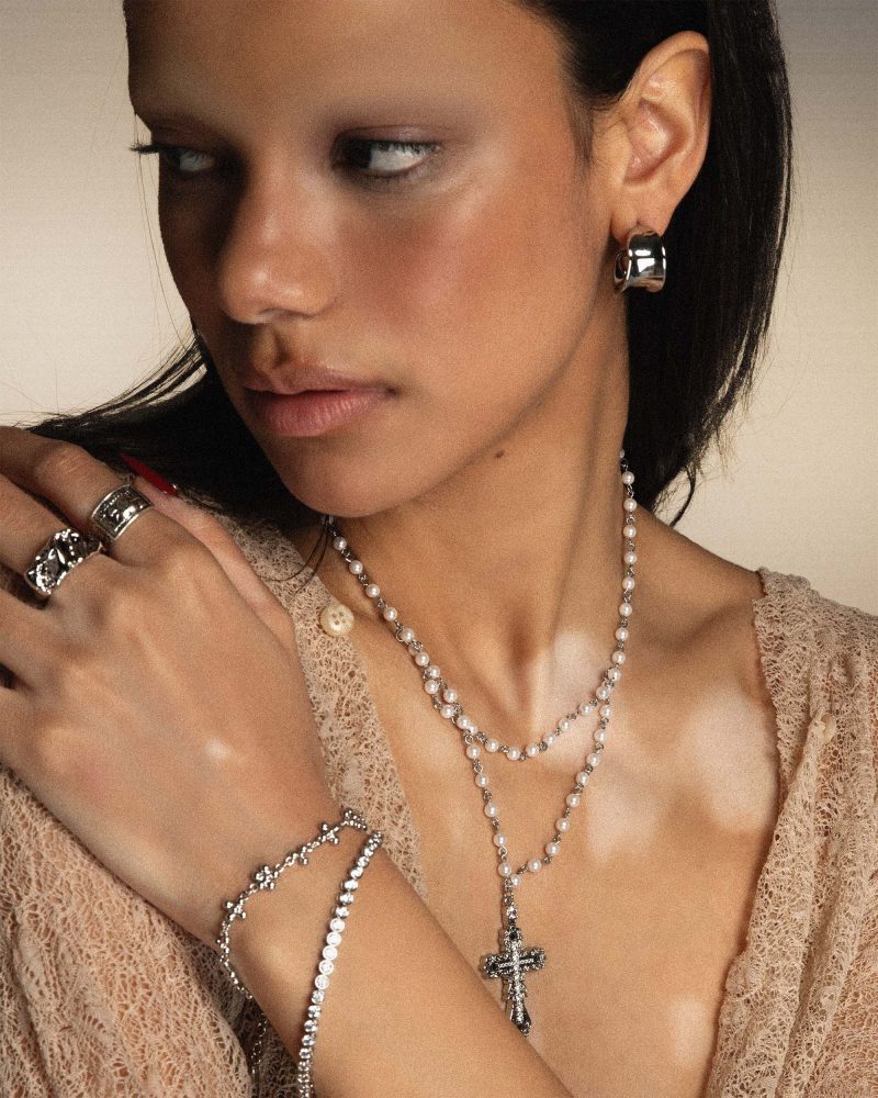 Chunky Flowy Hoop Earrings - 图片 3