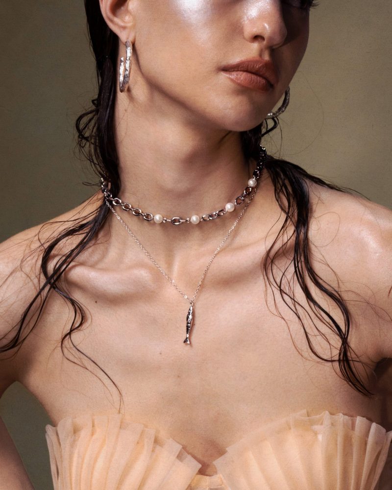 Silver Anchovy Necklace - 图片 4