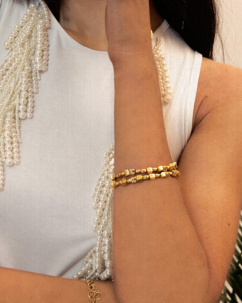 Textured Square Bracelet - 图片 2