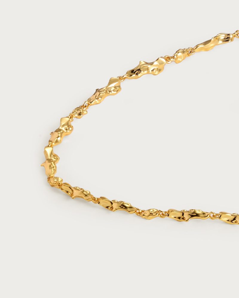 Gold Clusters Necklace | Elegant Chain Necklace for Layering - 图片 3