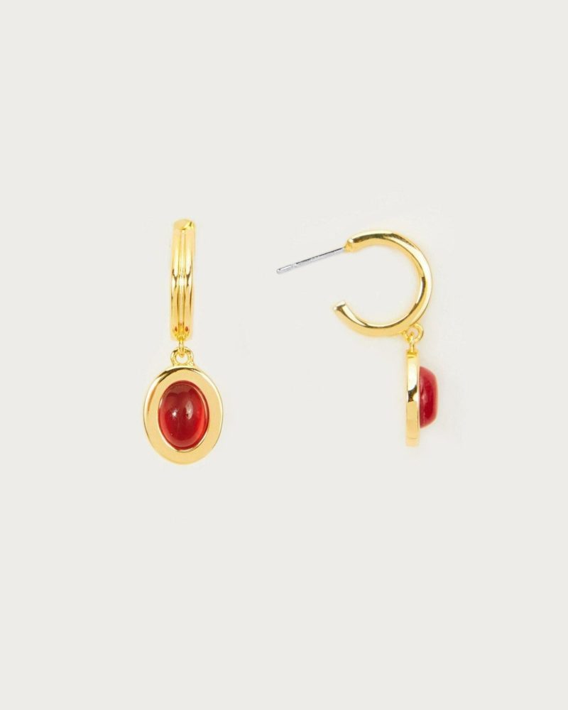 Devon Earrings in Carnelian - 图片 3