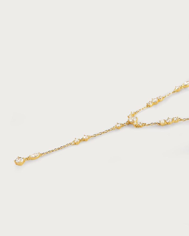 Adriana Gold CZ Stone Necklace - 图片 3