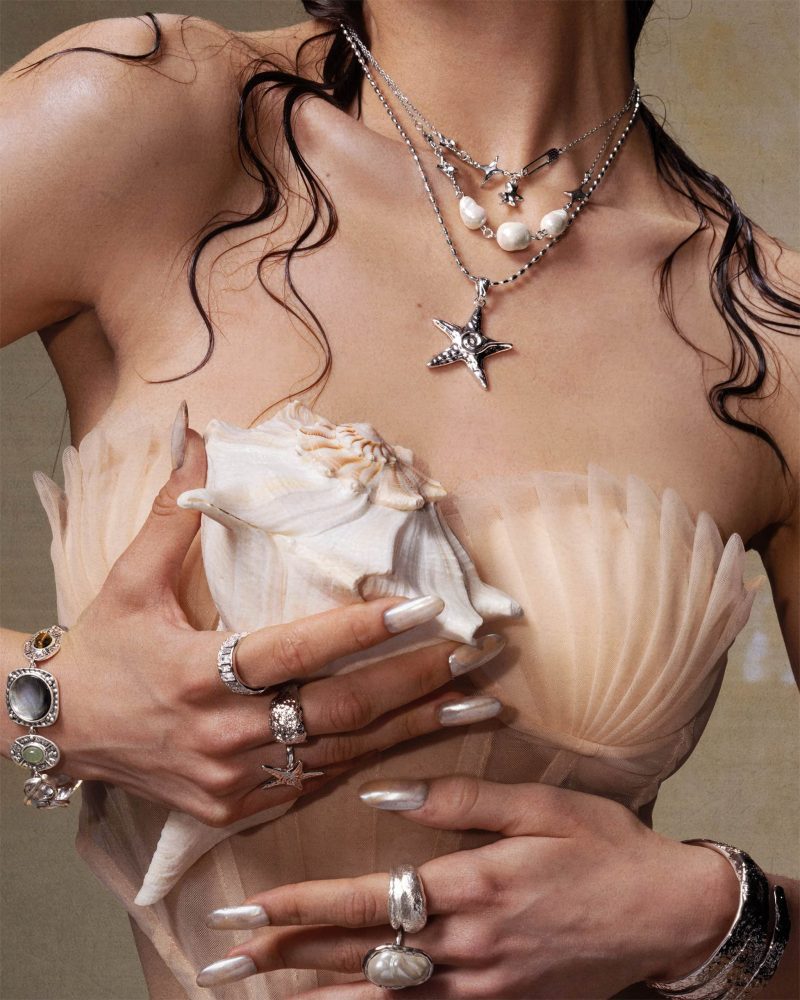 Silver Starfish Necklace - 图片 4