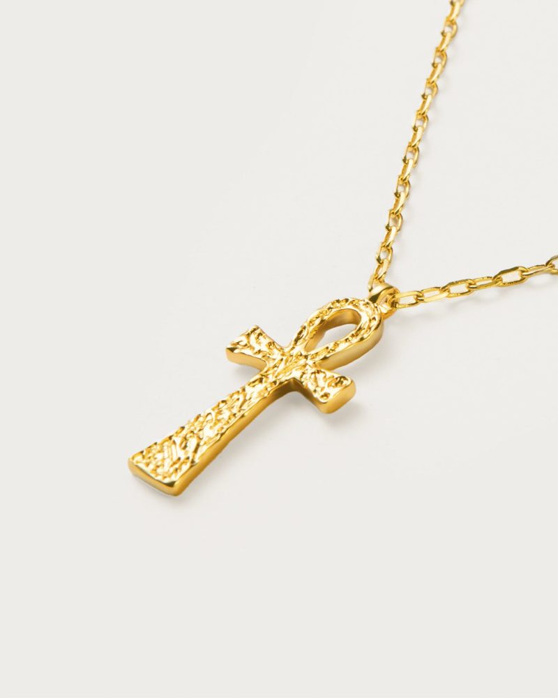 Textured Ankh Necklace - 图片 3