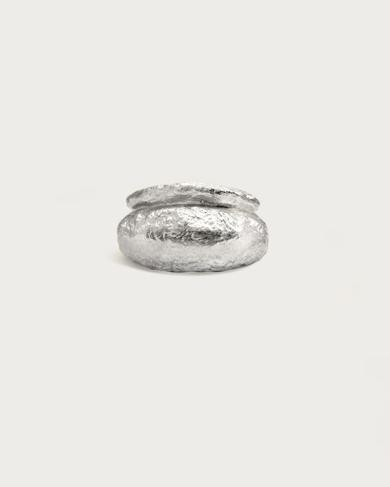 Mila Ring | Sleek Rhodium Plated Brass Ring