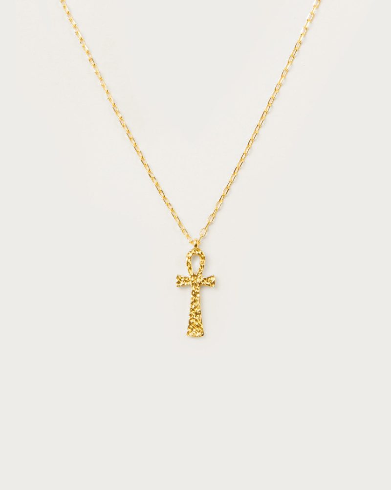 Textured Ankh Necklace