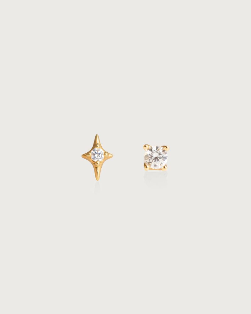 Sparkle Flat Back Helix Earring Set
