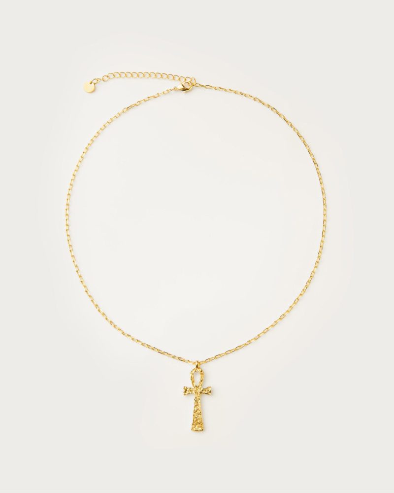 Textured Ankh Necklace - 图片 5