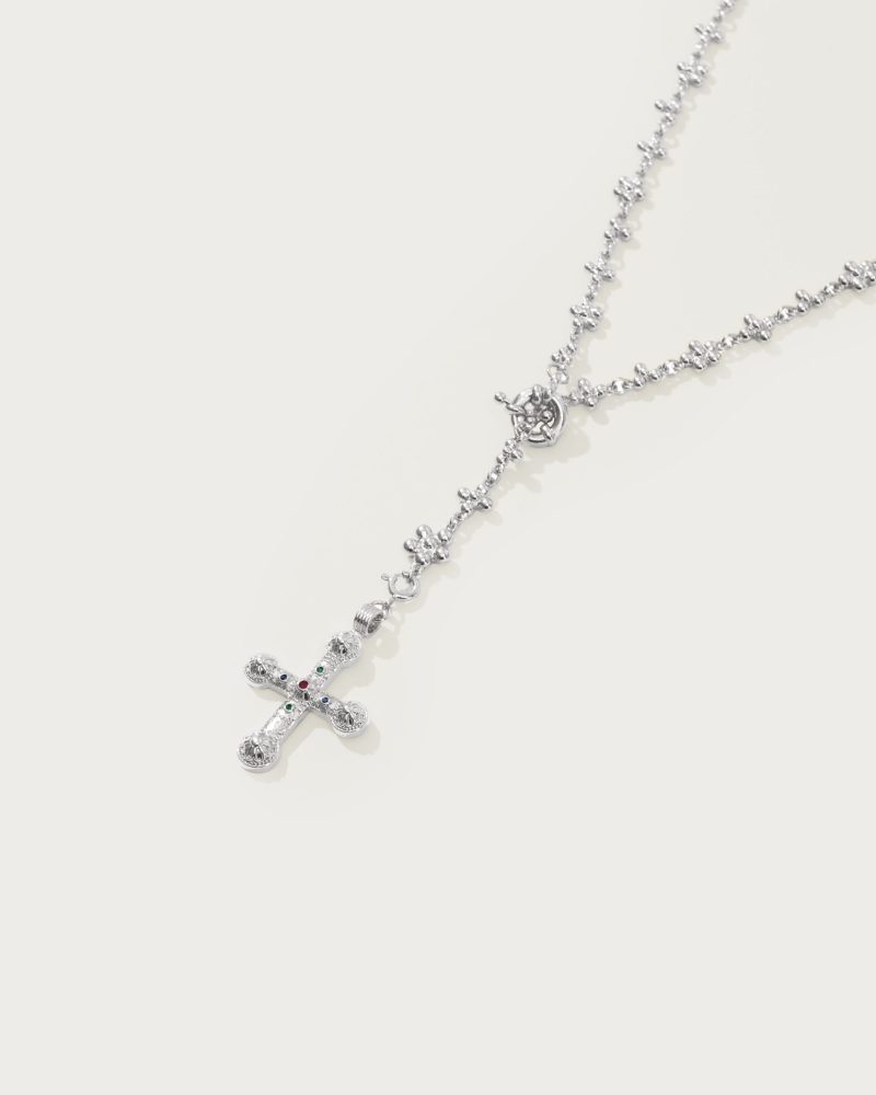 Daisy Molecule Chain in Silver - 图片 3