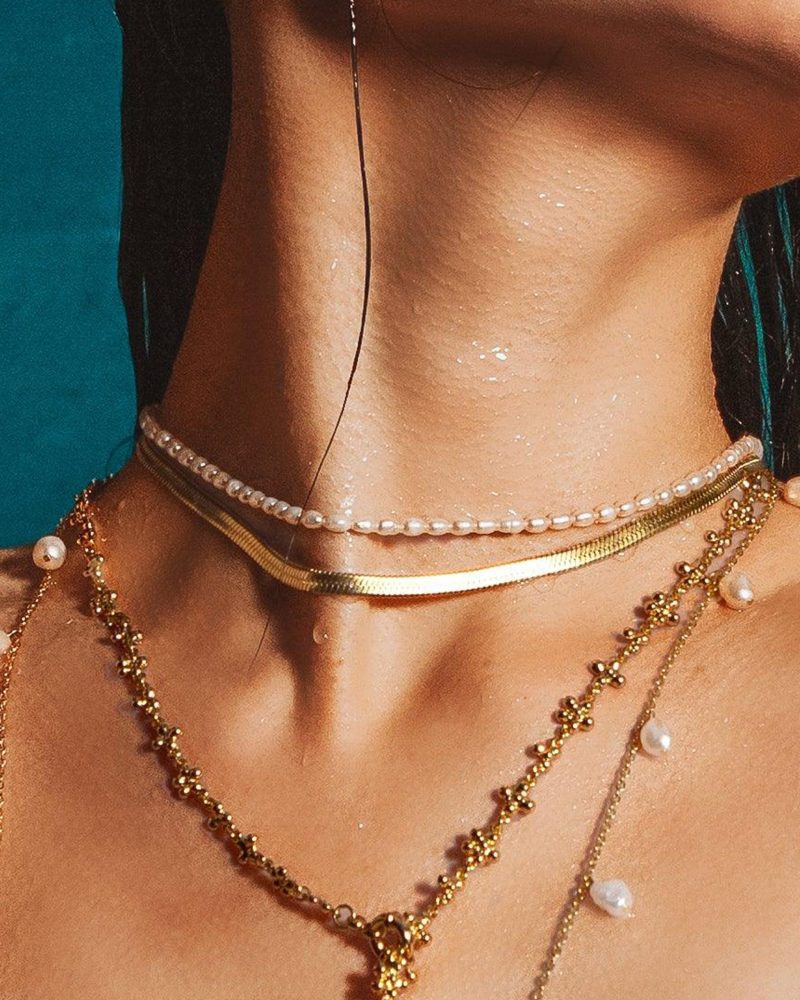 5mm Herringbone Chain Necklace - 图片 2