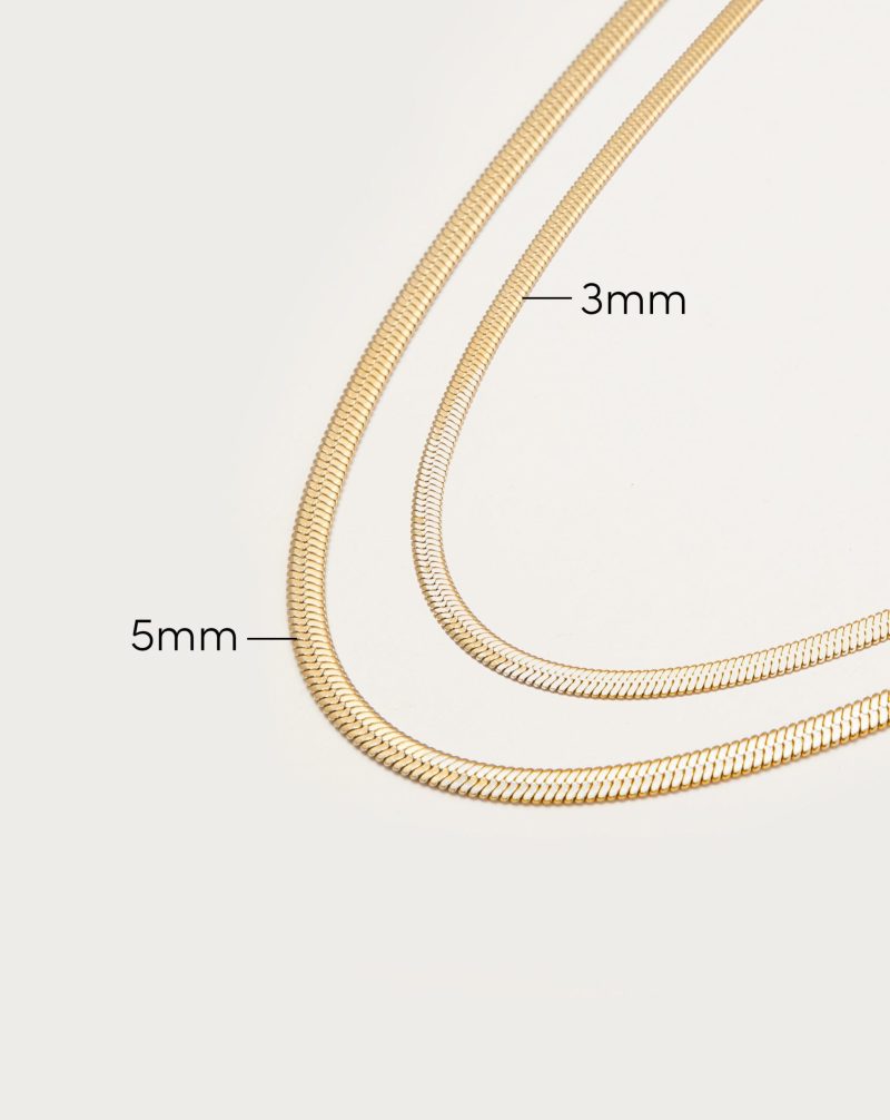 5mm Herringbone Chain Necklace - 图片 5