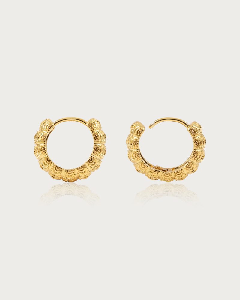 The Canopy Mini Thick Hoop Earrings - 图片 3