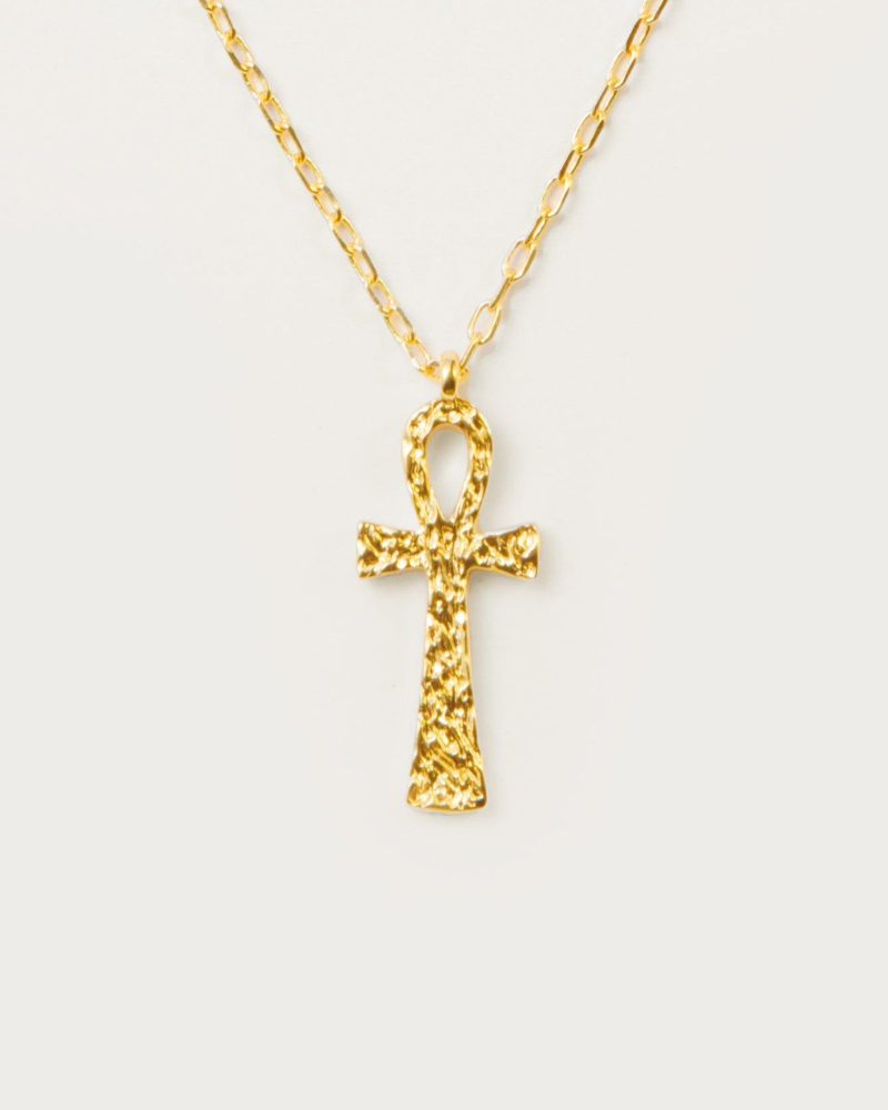Textured Ankh Necklace - 图片 4