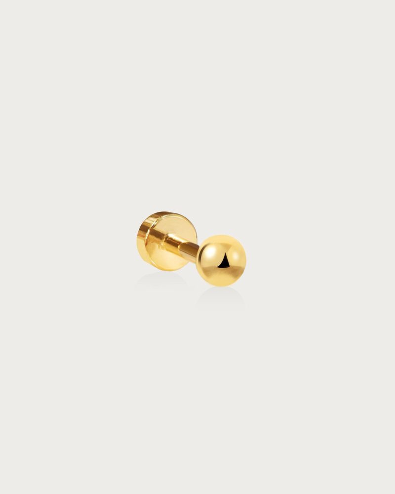 Mini Ball Flat Back Helix Earring - Single