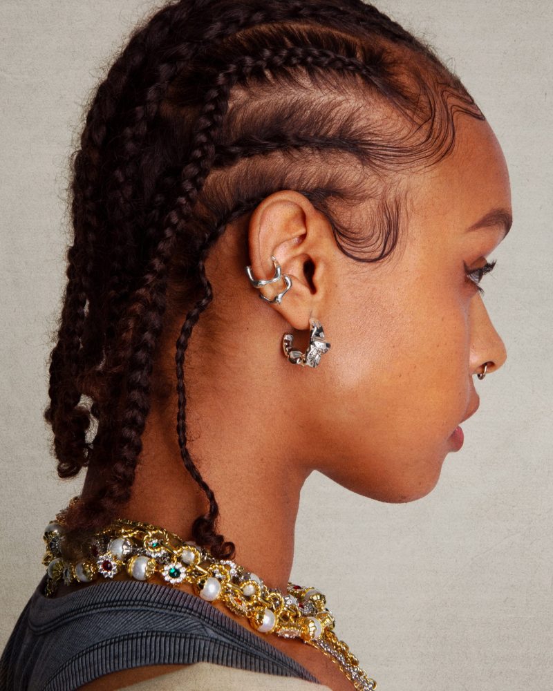Silver Wave Ear Cuff - No Piercing Needed - 图片 2