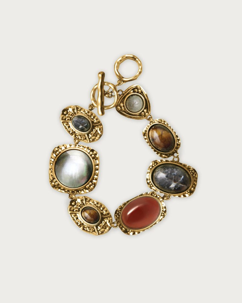 Athena Silver Natural Stone Bracelet - 图片 5