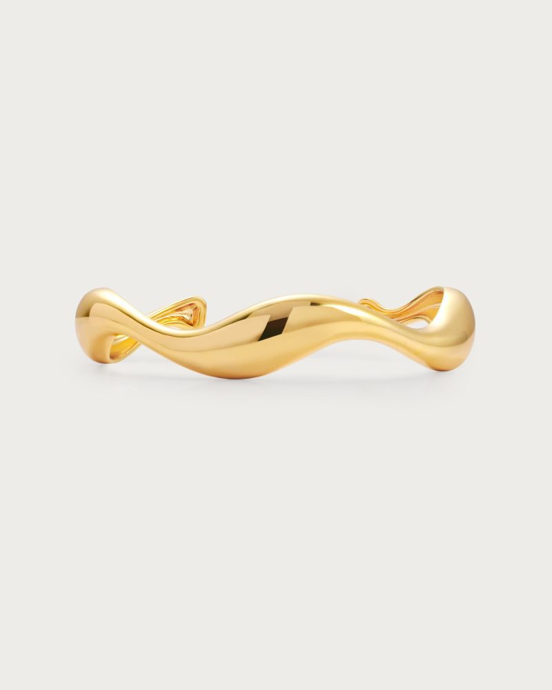 Chunky Wave Bangle - 图片 5