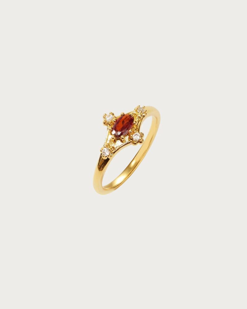 Juliet Garnet Ring - 图片 3