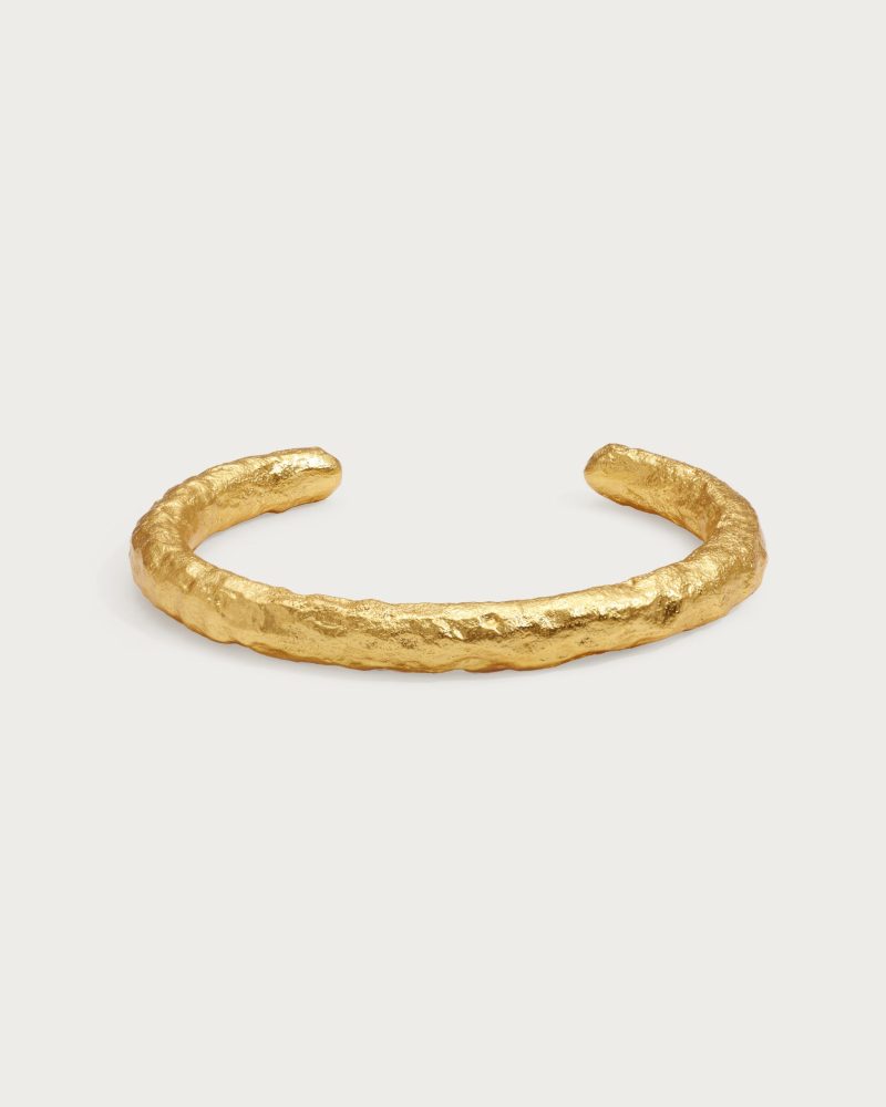 Lily Bangle | 18K Gold Plated Statement Cuff Bracelet
