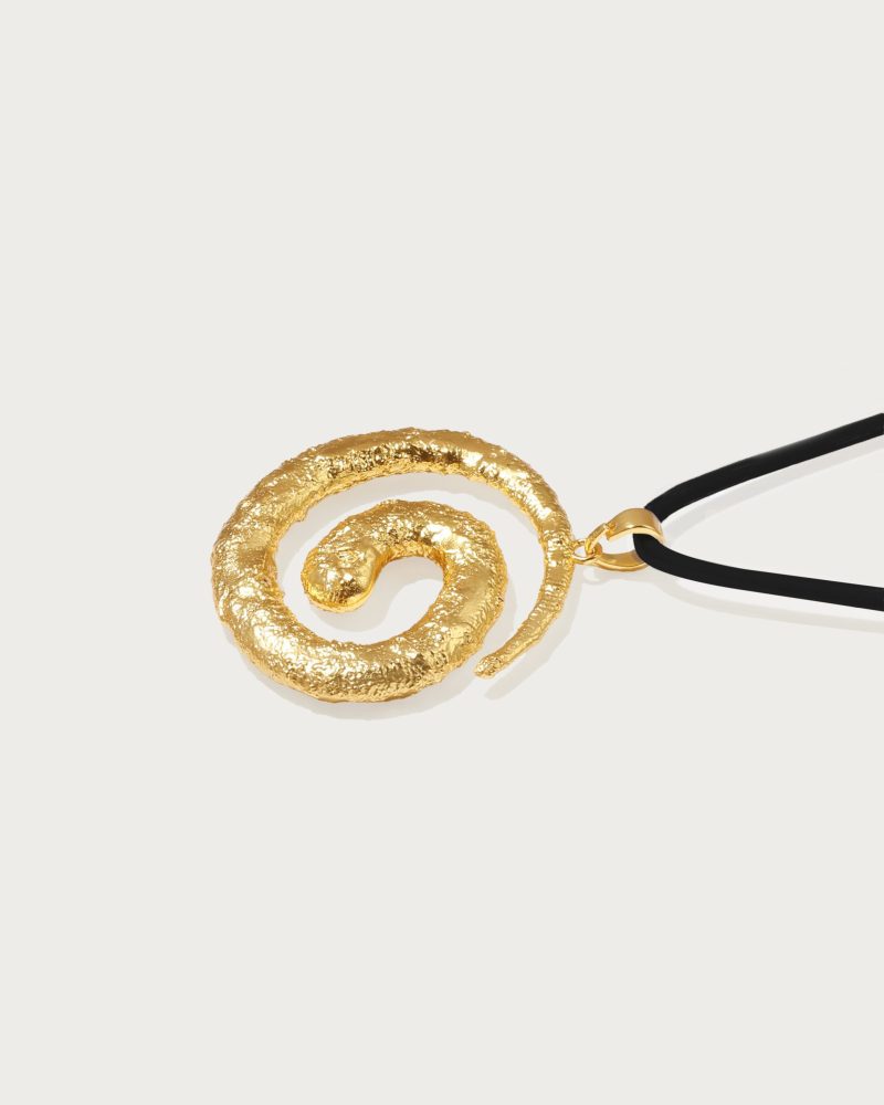 Miro Minimalist Black Necklace - 18k Gold Plated | Adjustable Length - 图片 3