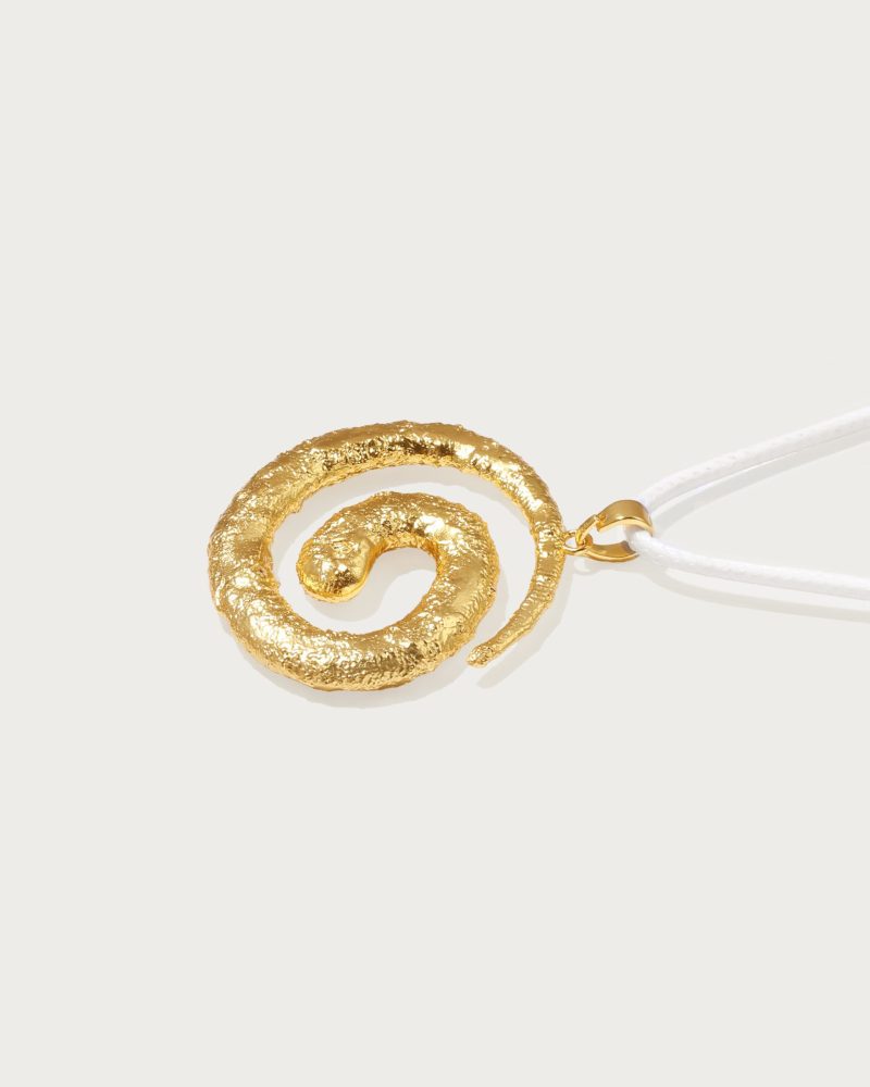 Miro Minimalist White Necklace - 18k Gold Plated | Adjustable Length - 图片 3