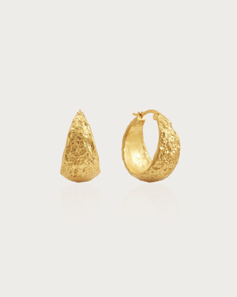 Osiris Geometric Drop Earrings - Gold or Silver Plated Brass