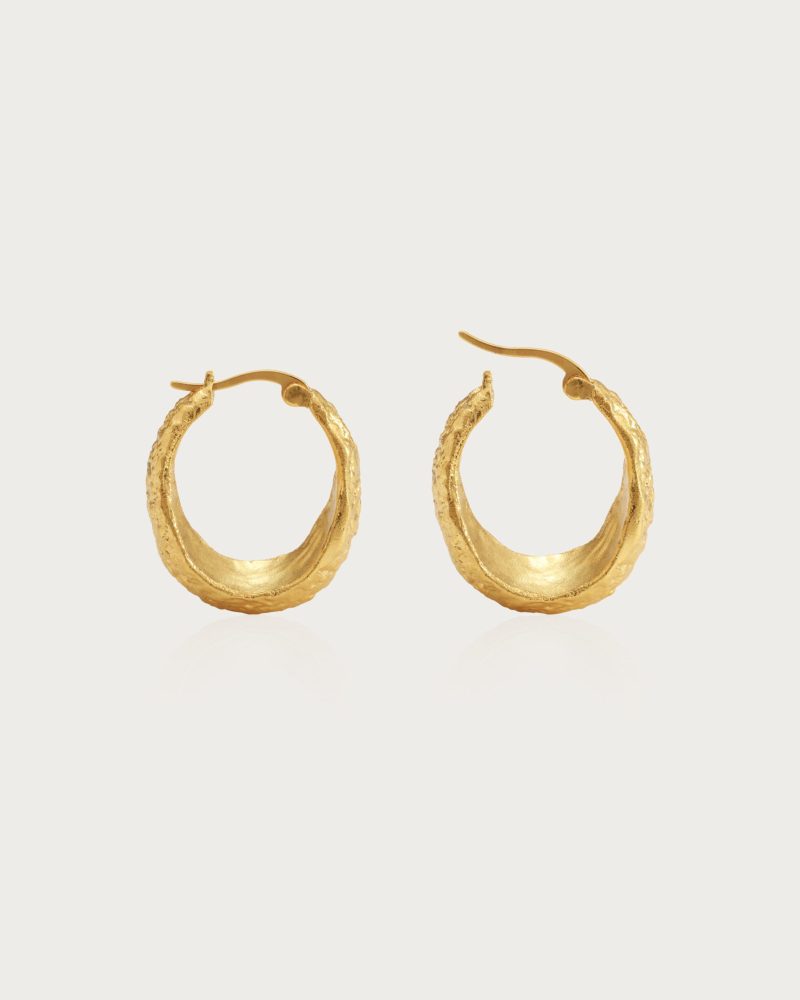 Osiris Geometric Drop Earrings - Gold or Silver Plated Brass - 图片 3