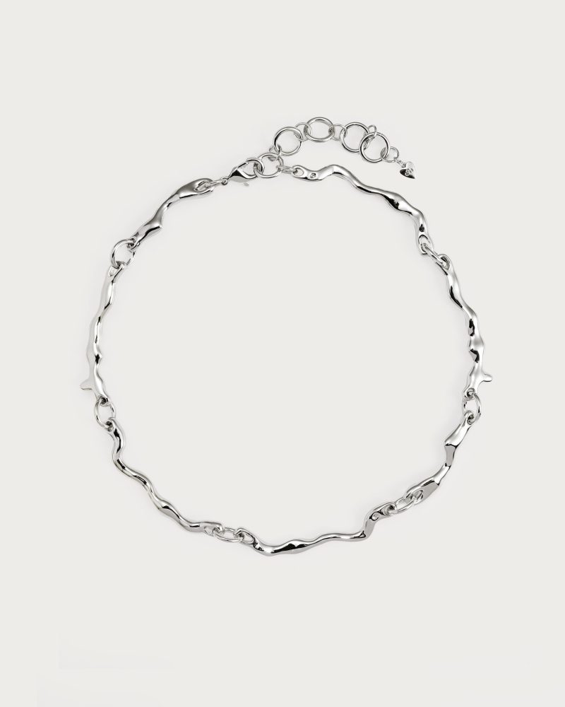 Silver Molten Necklace