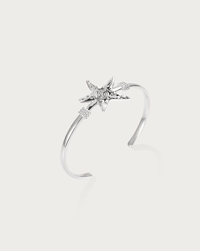 Silver Starfish Bangle - 图片 3