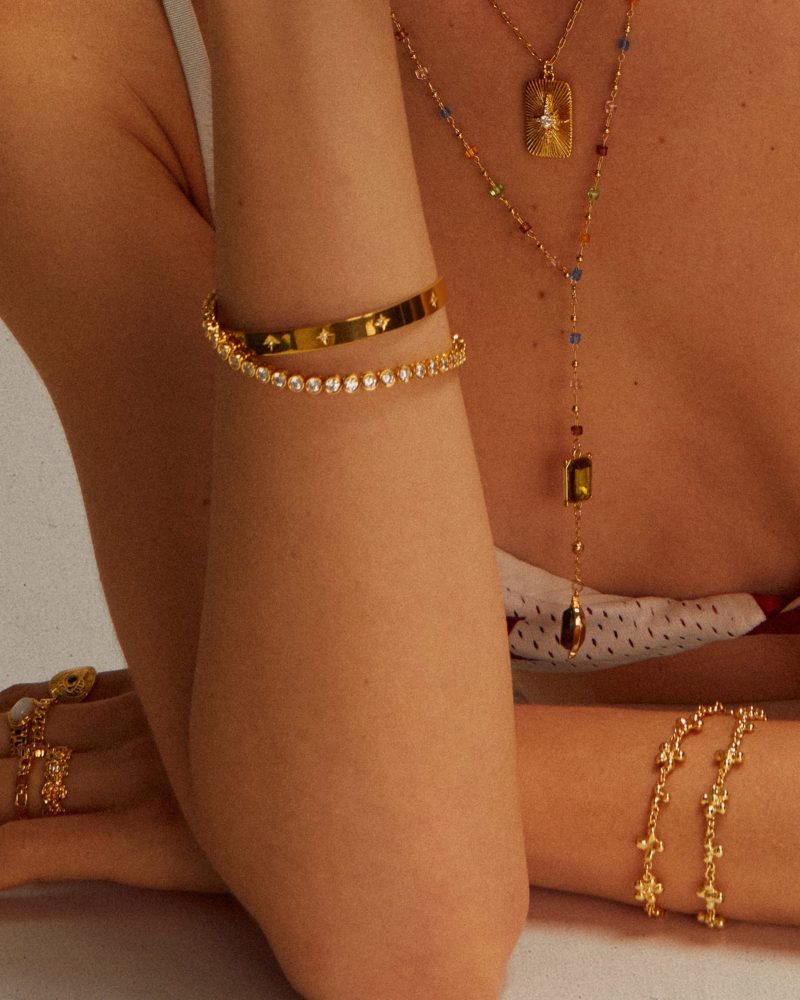 Sparkling Gold Bracelet Set - 图片 2
