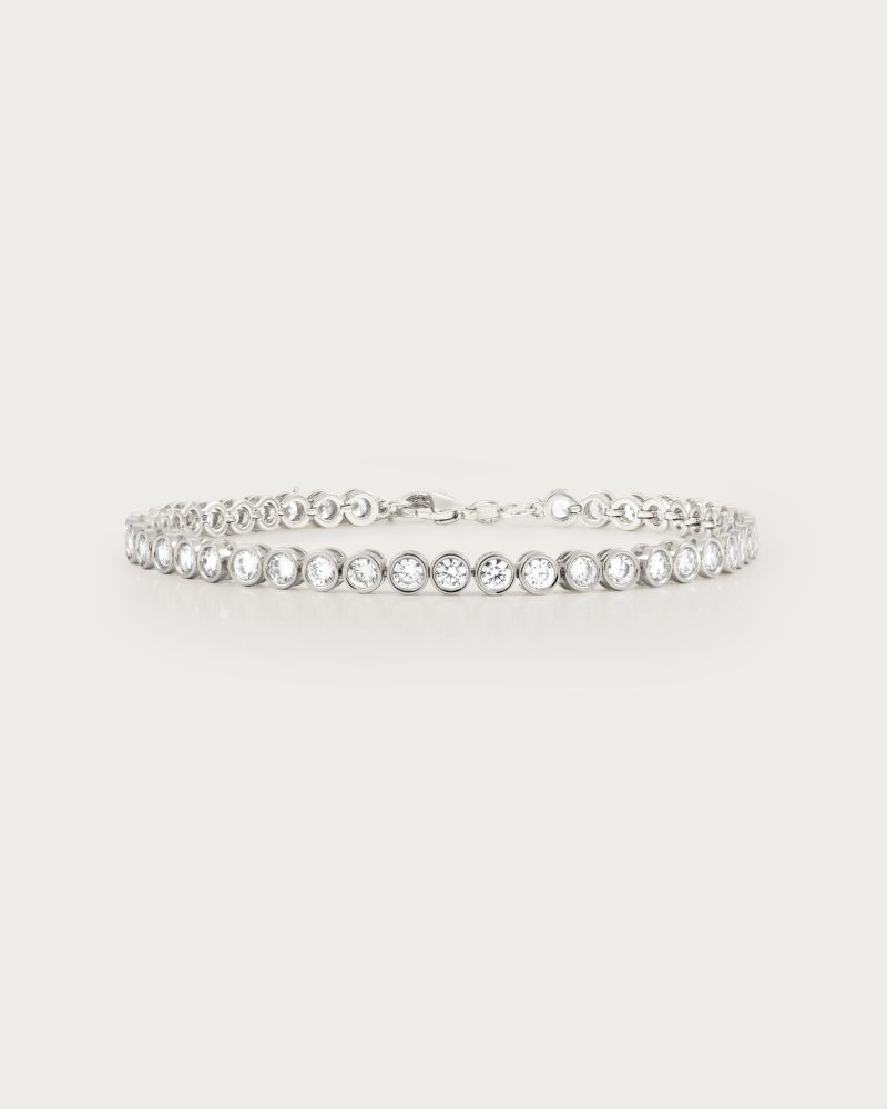Classic Tennis Bracelet | Gold & Silver Plated with CZ Stones