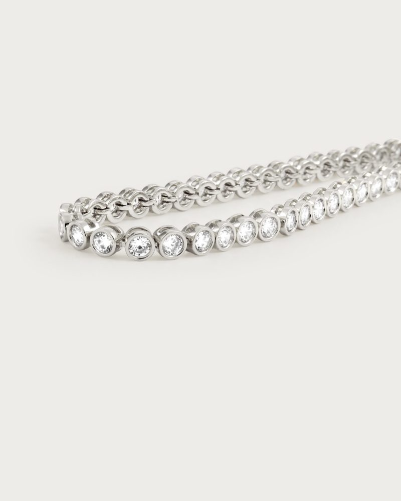 Classic Tennis Bracelet | Gold & Silver Plated with CZ Stones - 图片 4
