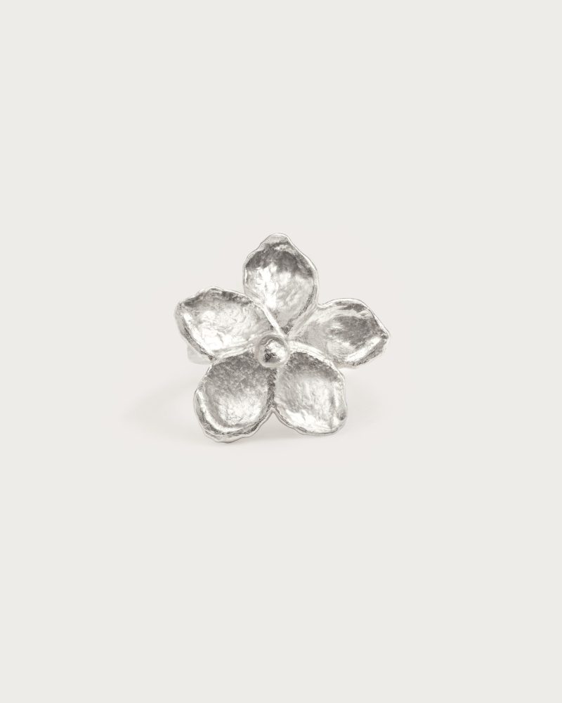 Textured Floral Ring | Silver & Gold Plated Rings