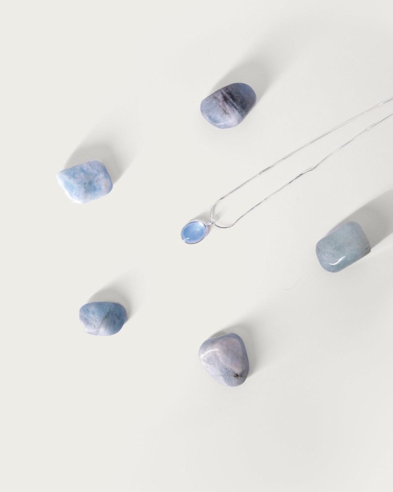 Aquamarine Stone Necklace - 图片 5