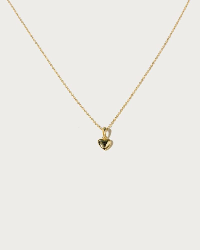 Audrey Heart Necklace in Silver - 图片 4