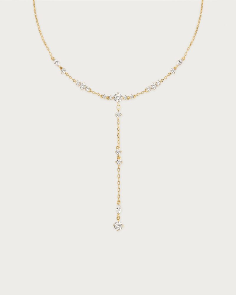 Adriana Gold CZ Stone Necklace