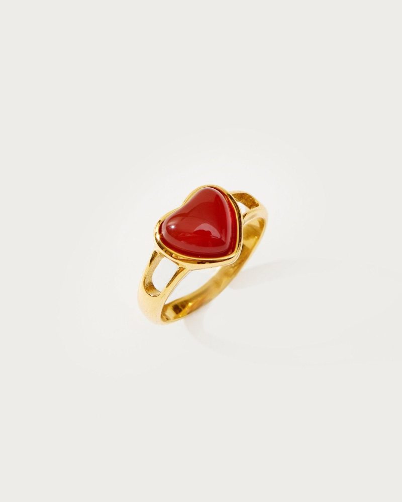 Carnelian Heart Ring - 图片 4