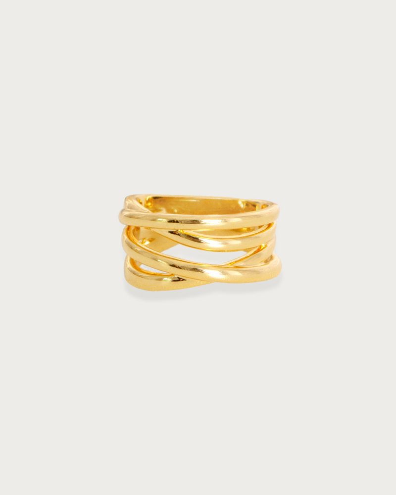 Criss Cross Ring in Silver - 图片 3
