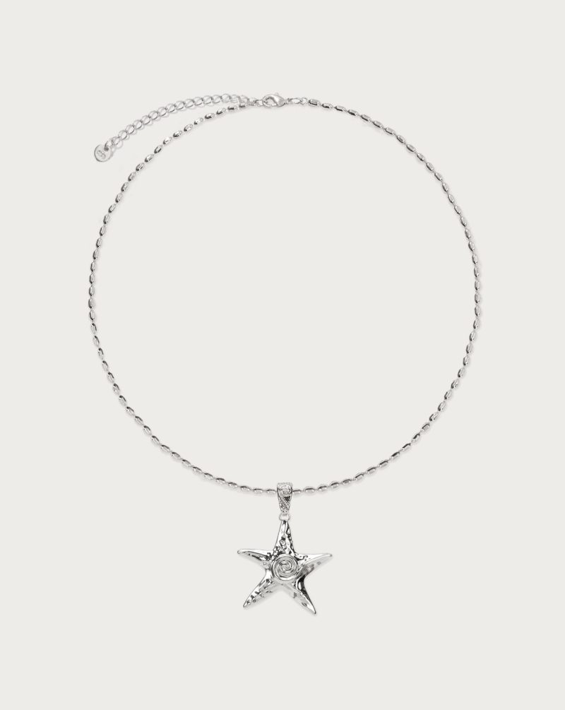 Silver Starfish Necklace - 图片 3