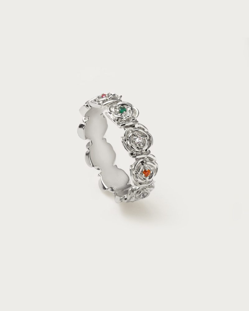 Daisy Rose Ring in Silver - 图片 3