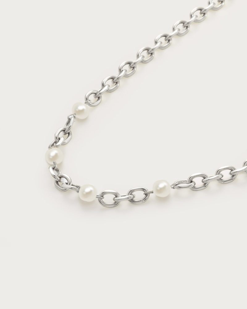 Silver Essence Pearl Necklace - 图片 3