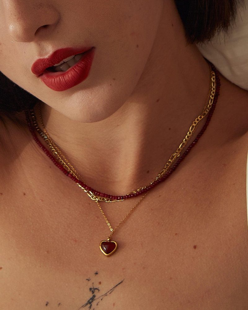 Hailey Figaro Chain Necklace | Gold Plated Sterling Silver - 图片 2